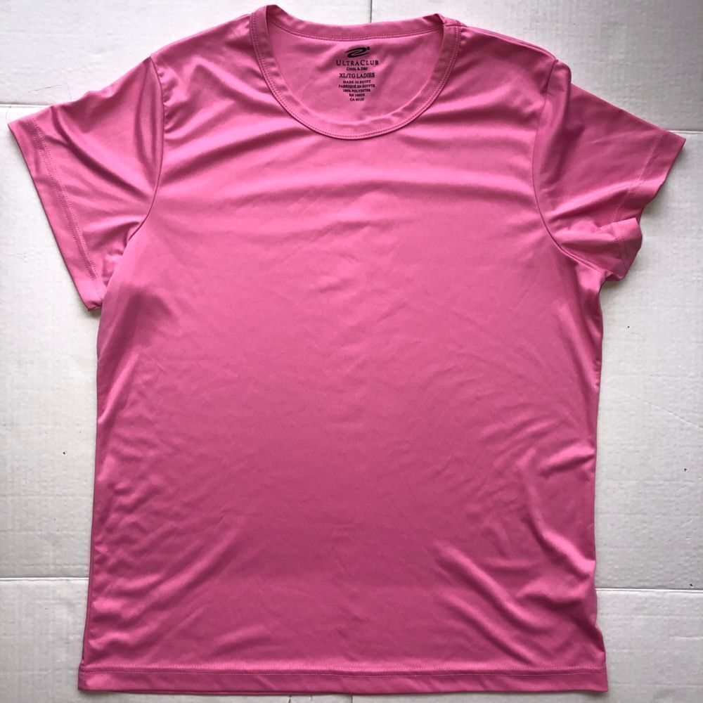 Nwot Womens XL UltraClub Cool & Dry Performance SS Shirt